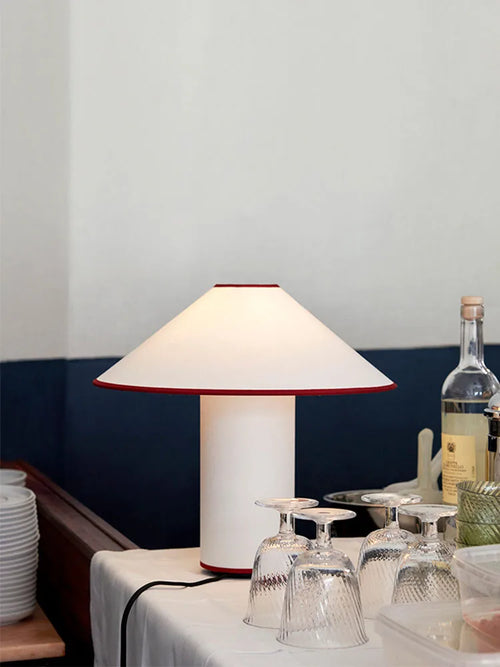 lampe de bureau japonaise wabi-sabi en forme de champignon décorative - vue 2 sur 7