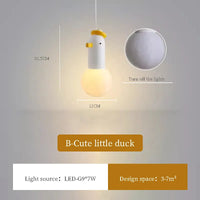 suspension mignonne en forme de canard pour enfant