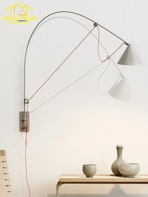applique murale verticale minimaliste en acier inoxydable design industriel - vue 3 sur 7
