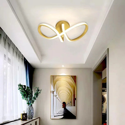 plafonnier led moderne minimaliste pour allée entrée et escalier - vue 3 sur 12