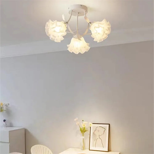 lustre nordique créatif à fleurs pour décoration intérieure - vue 6 sur 24