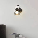 applique murale moderne en verre et cuivre pour luminaires