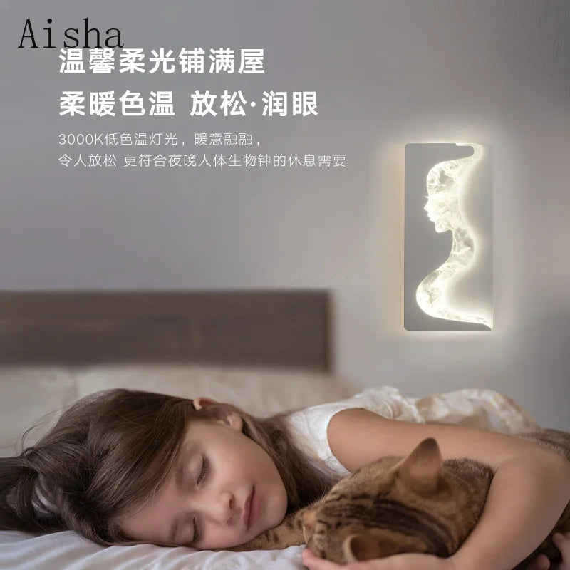 applique murale led nuage moderne pour décoration intérieure lumineuse - vue 3 sur 9