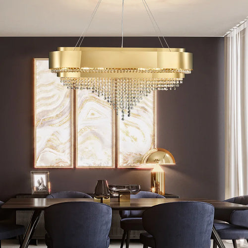lustre en cristal design moderne pour une décoration élégante - vue 3 sur 11