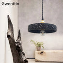 lustre suspendu en ciment éclairage rétro pour intérieur