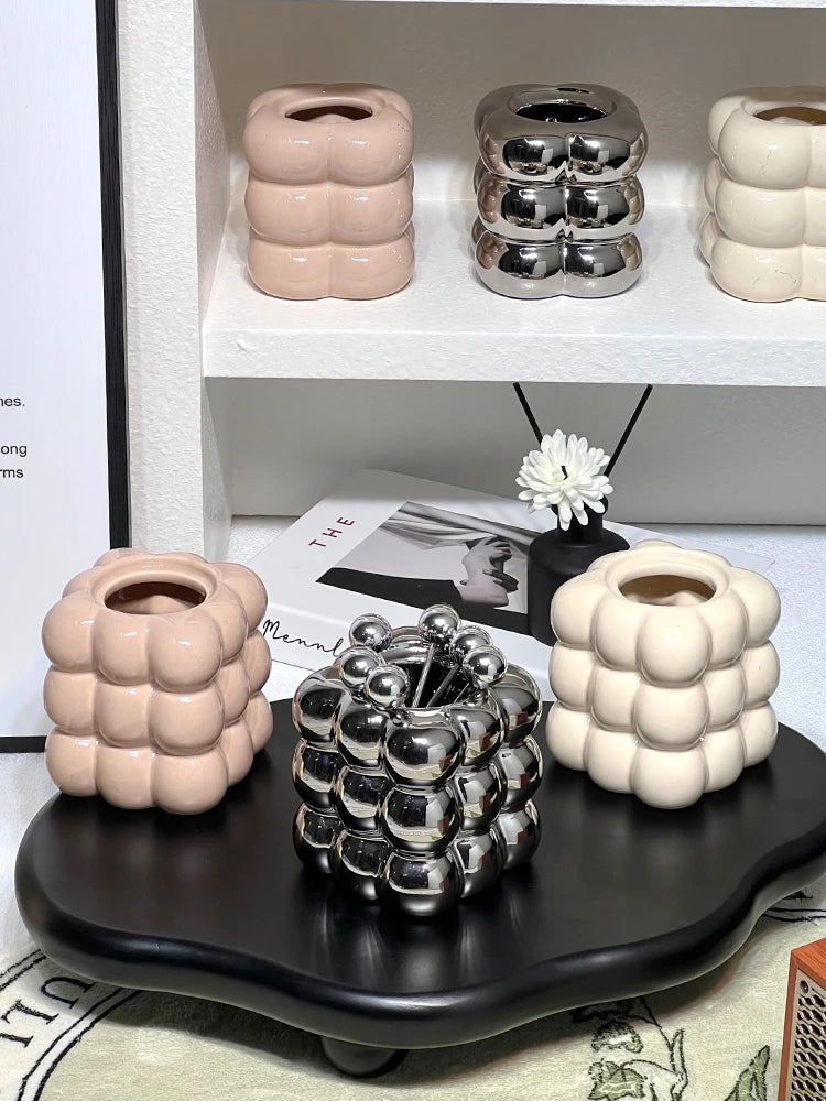 fourchette à fruits en acier inoxydable avec support de rangement - vue 1 sur 12
