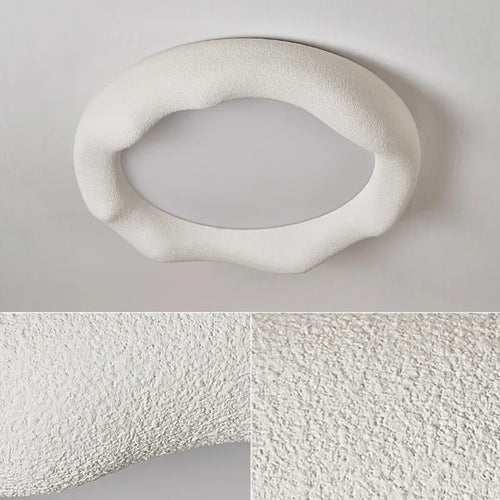 plafonnier nuage style wabi sabi minimaliste pour éclairage doux - vue 7 sur 12