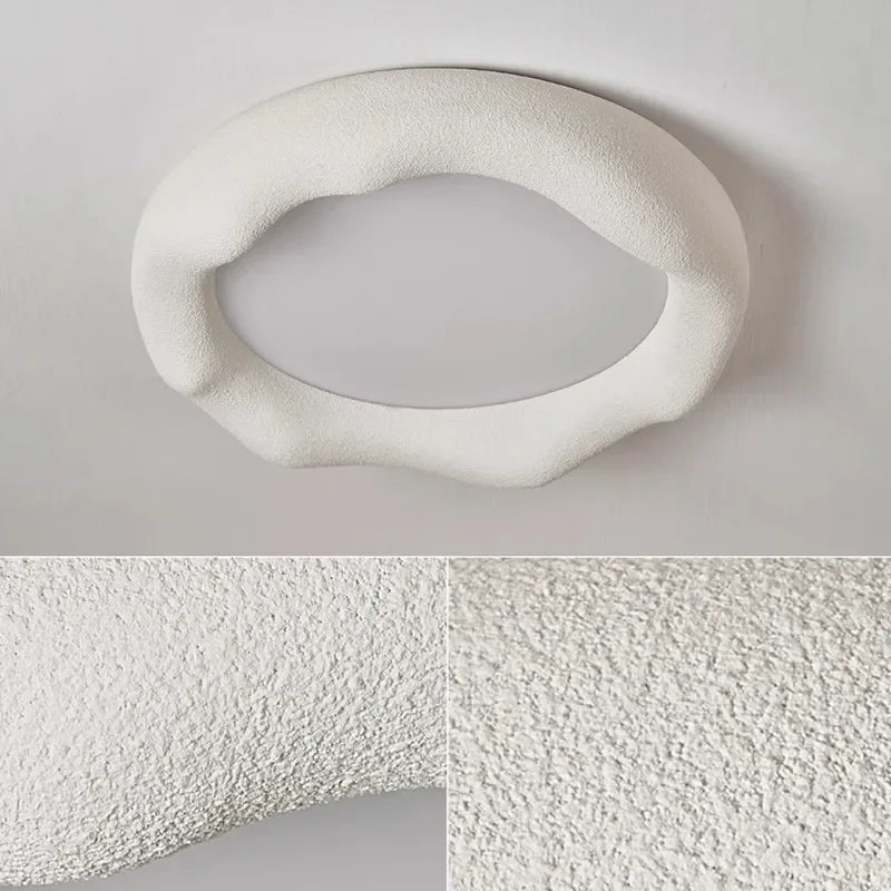 plafonnier nuage style wabi sabi minimaliste pour éclairage doux - vue 6 sur 12