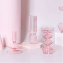 bougeoir en verre conique pour table de mariage et décoration nordique