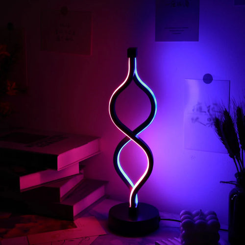 lampe de bureau usb créative torsion pour décoration - vue 5 sur 7