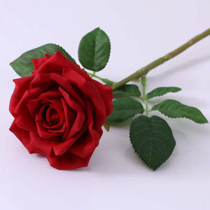 bouquet de mariée en roses artificielles haut de gamme pour mariage et cadeaux - vue 9 sur 10