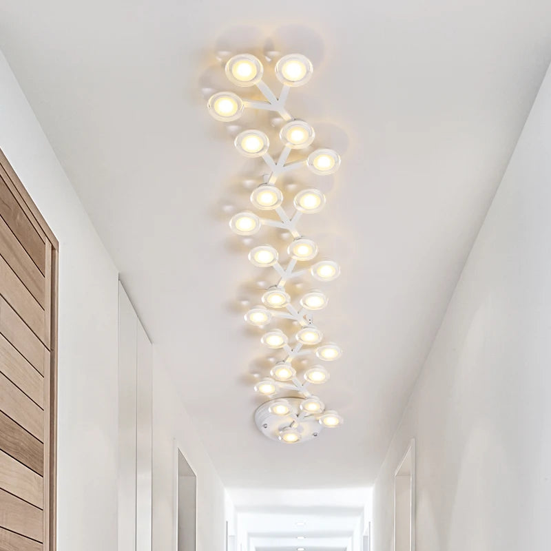 plafonnier nordique long décoratif moderne étoile prunier - vue 1 sur 11