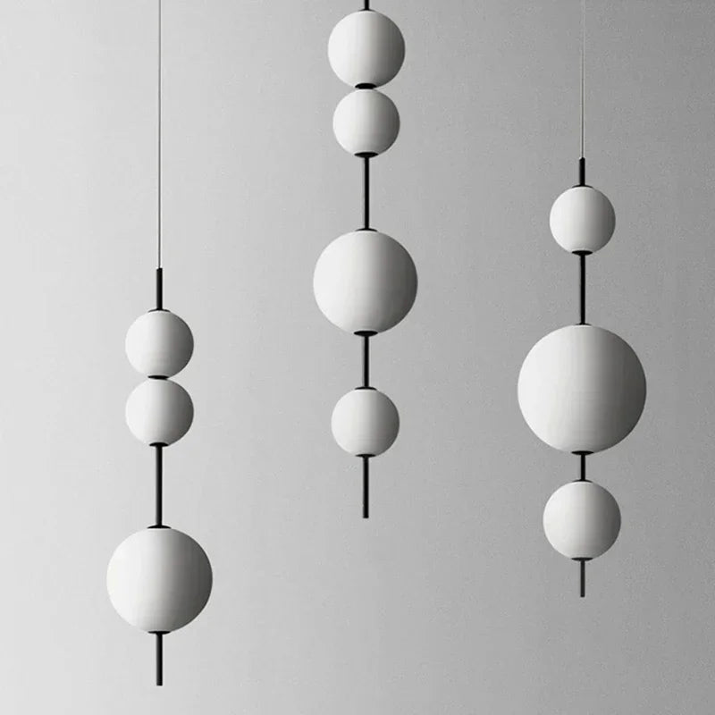 suspension moderne en verre pour décoration intérieure élégante - vue 5 sur 9