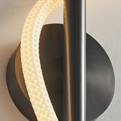 applique murale led tube acrylique 	 style acier inoxydable - vue 5 sur 9
