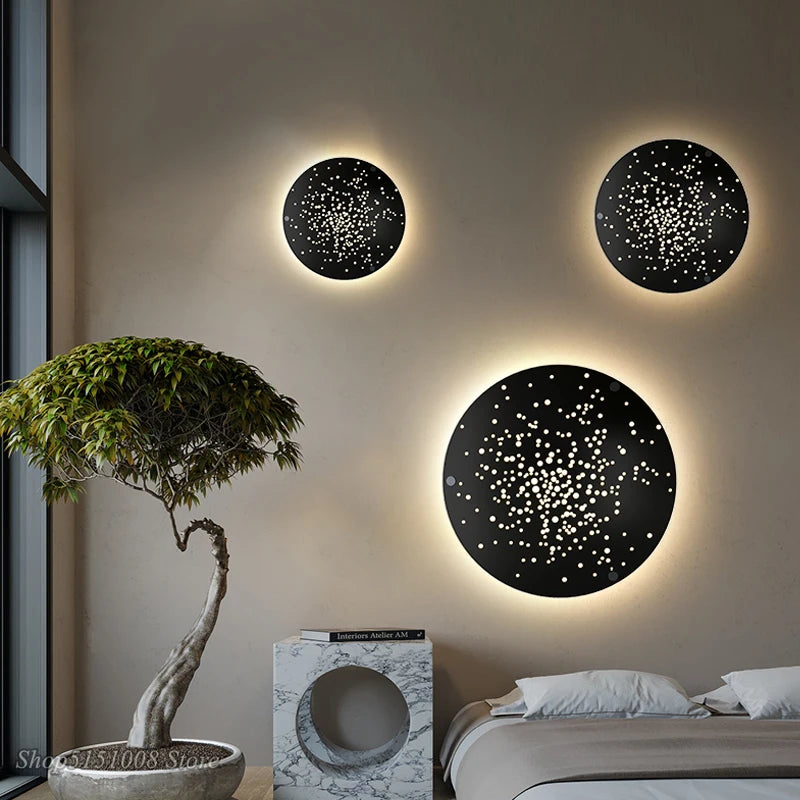 applique murale led 2022 luxe moderne canapé tv fond - vue 4 sur 10