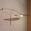 applique de lecture à bras long minimaliste rotative