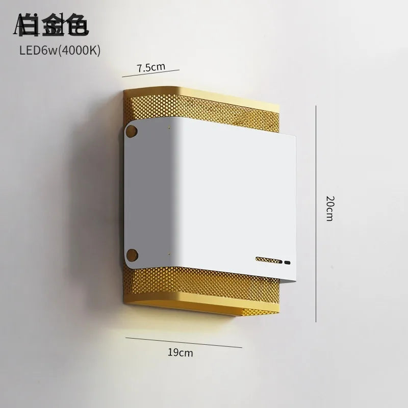 applique murale led en fer style américain pour intérieur moderne - vue 5 sur 7