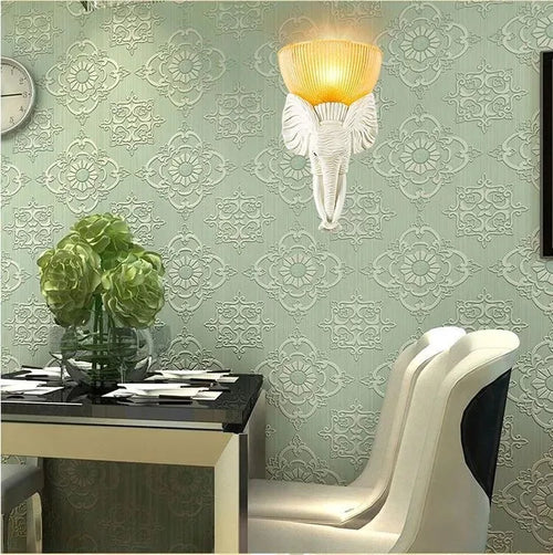 applique murale éléphant en verre et résine décorative - vue 6 sur 10