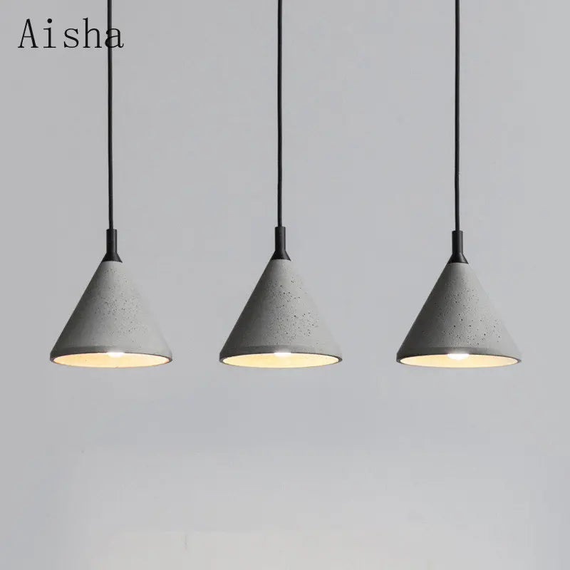 suspension en ciment style industriel pour café ou restaurant - vue 3 sur 6