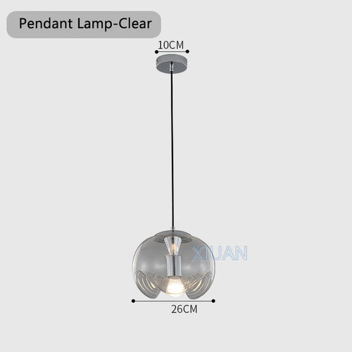 plafonnier bauhaus en verre avec ondulation led moderne