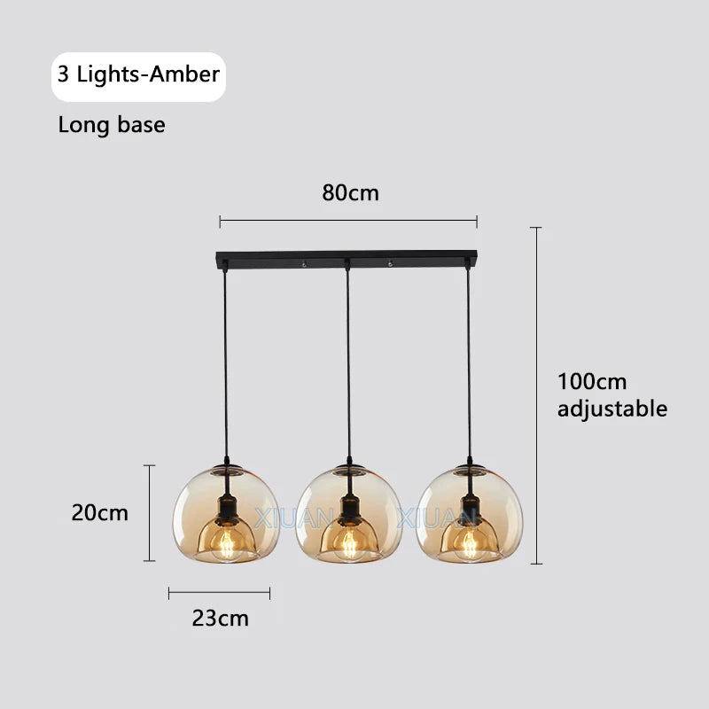 suspension led industrielles à 3 lumières - vue 15 sur 16