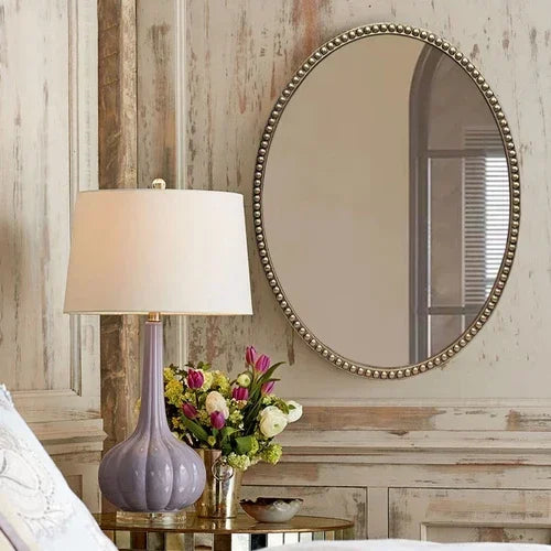 miroirs décoratifs ovales en macramé pour décoration murale - vue 9 sur 13