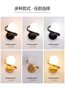 Applique murale led verre moderne intérieur loft miroir façade