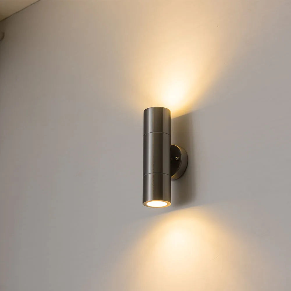 Applique murale LED en acier inoxydable