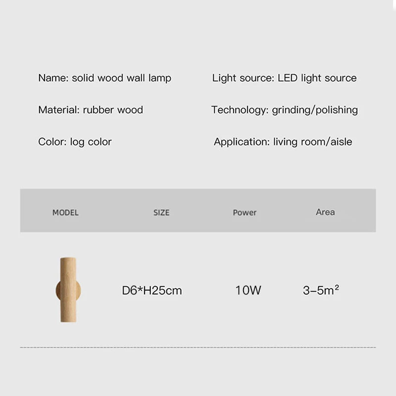 applique murale led moderne en bois pour décoration intérieure et extérieure - vue 4 sur 8