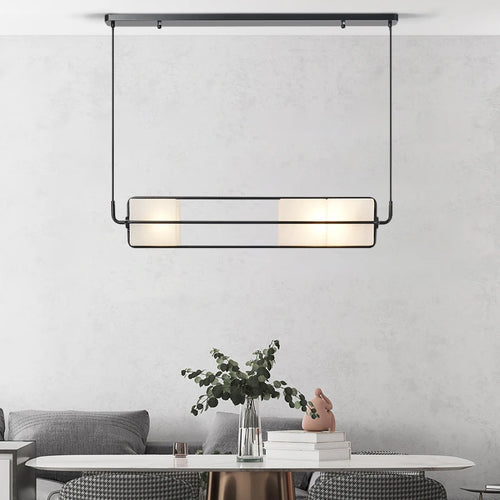 suspension en verre moderne pour éclairage de luxe intérieur - vue 5 sur 9