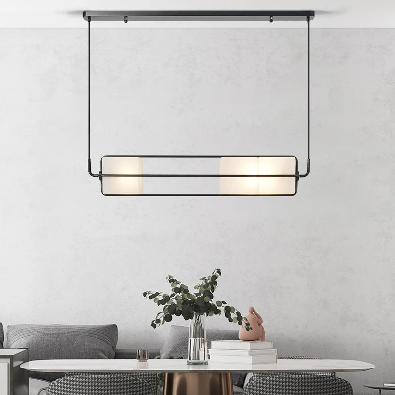 suspension en verre moderne pour éclairage de luxe intérieur - vue 4 sur 9