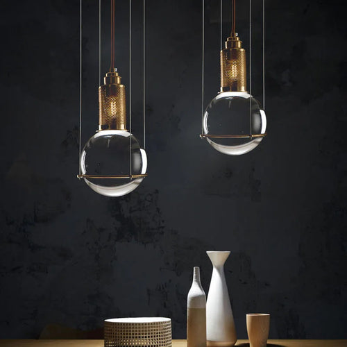 lustre moderne en verre pour décoration intérieure élégante - vue 2 sur 7