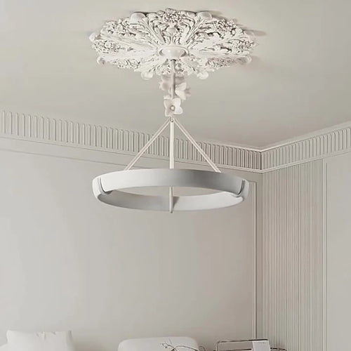 Aipaite Modern Faux Sculpture Round Chandelier is an indoor light fixture for living room, study and bedroom - vue 2 sur 22