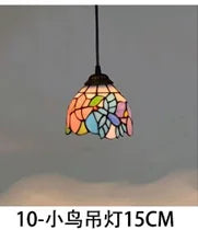 lustre en verre style tiffany rétro pour intérieur méditerranéen - vue 30 sur 30