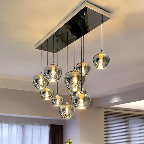 lustre en verre pour un éclairage intérieur élégant - vue 6 sur 7
