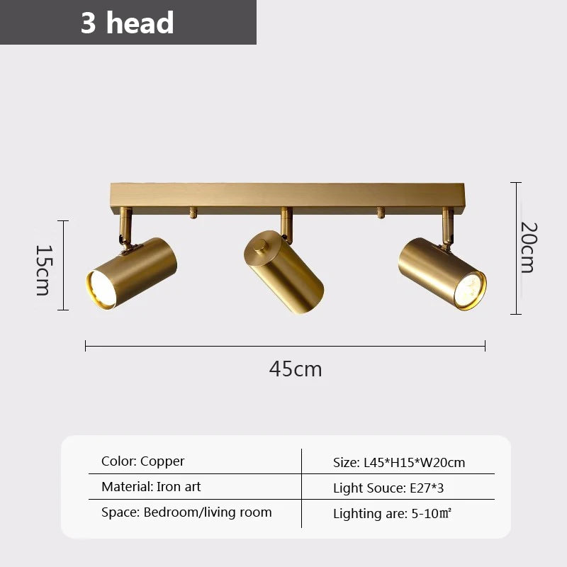 lustre moderne avec projecteurs led pour intérieur