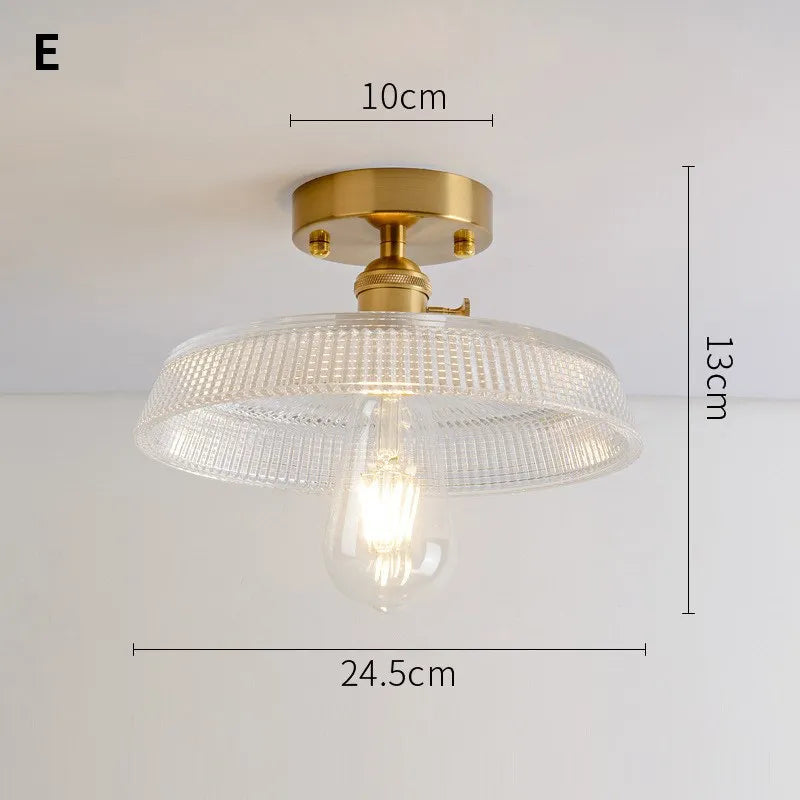 lustre vintage japonais en verre pour balcon et entrée - vue 19 sur 29