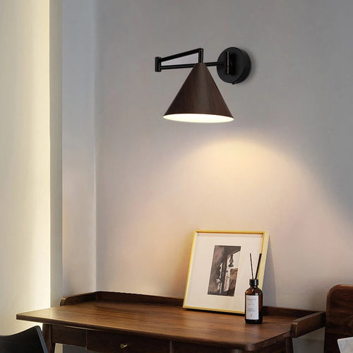 applique murale rotative en bois pour décoration intérieure moderne - vue 4 sur 8