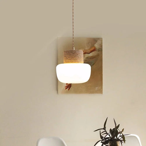 suspension LED en verre design nordique décorative - vue 2 sur 8