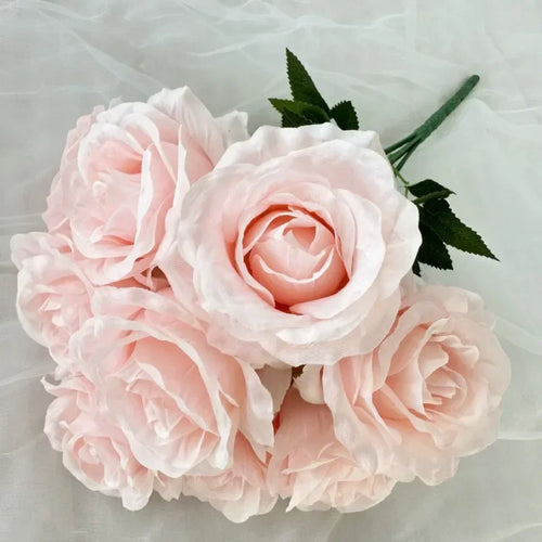 bouquet de roses artificielles en soie pour décoration intérieure - vue 21 sur 28