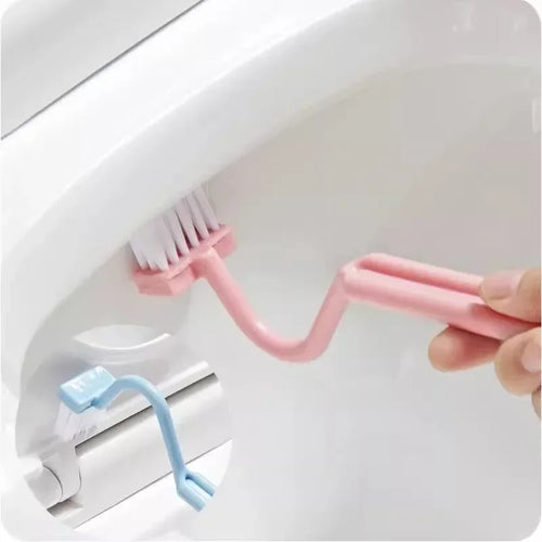 brosse de toilette incurvée à fixation murale avec poils souples - vue 3 sur 7