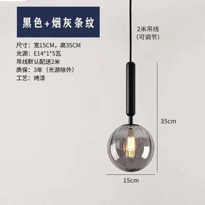 suspension moderne en verre pour décoration intérieure élégante - vue 12 sur 24