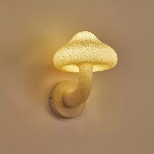 applique murale champignon style crème design nordique intérieur extérieur - vue 2 sur 5