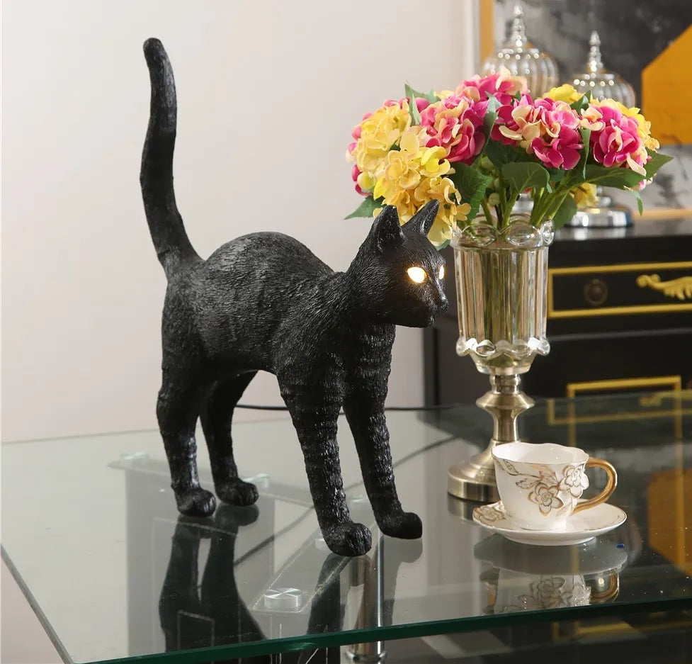 lampe de bureau esthétique en résine pour animaux décorative - vue 5 sur 9