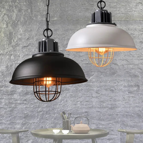 lustre rétro en fer pour décoration intérieure et éclairage - vue 2 sur 7