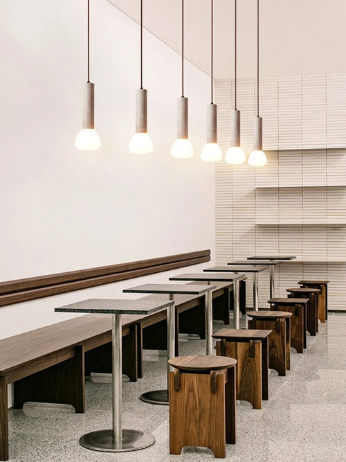 lustre créatif en pierre pour éclairage intérieur moderne - vue 7 sur 9