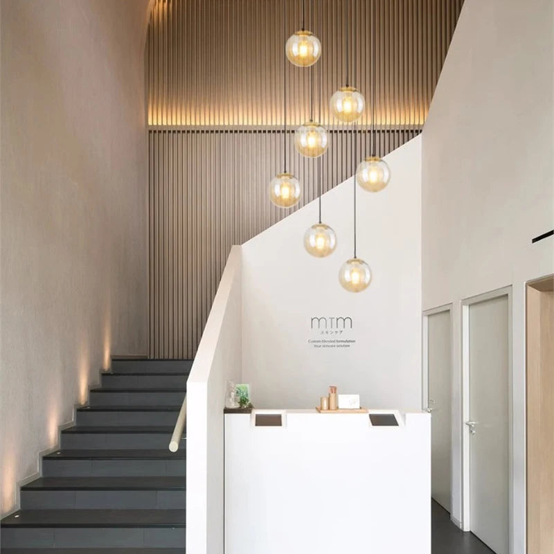 Nordique décor à la maison salle à manger suspension lumières éclairage intérieur plafonnier suspension lustre lampes pour salon - vue 5 sur 24