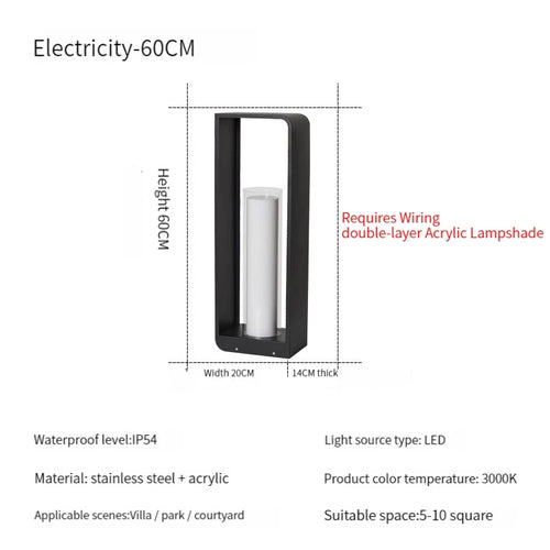 lampe solaire led extérieure étanche pour jardin et cour - vue 12 sur 21