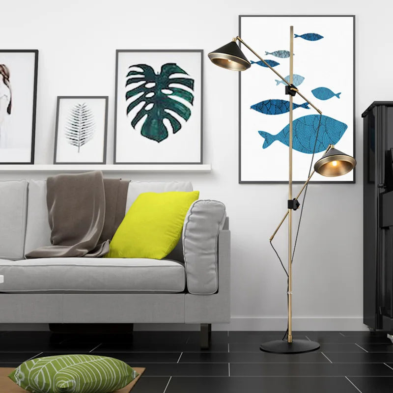 lampadaire moderne de luxe angle réglable lumières décoratives personnalisées - vue 3 sur 7