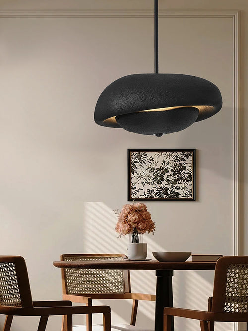 lustre moderne wabi-sabi design pour bar et table ronde - vue 3 sur 8